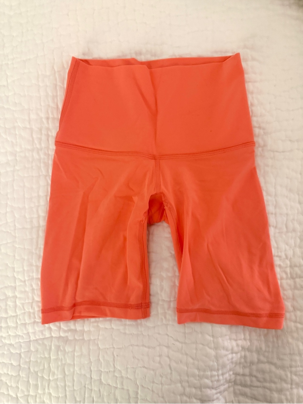 TNA neon orange Butter Cheeky Infinite High Rise Shorts 7" sz XS